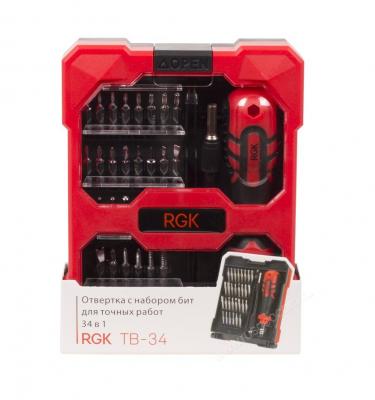 Отвертка RGK TB-34 (34 в 1)